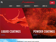 Tablet Screenshot of cardinalpaint.com